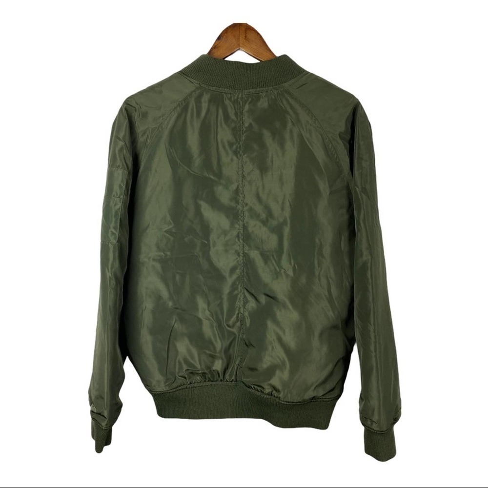 Ashley By 26 Green Bomber Jacket - Picture 4 of 7